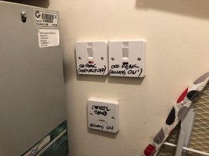 The 3 switches next to a Pulsacoil 2000