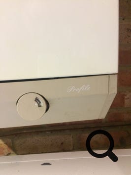Potterton Profile boiler thermostat, or temerature control.