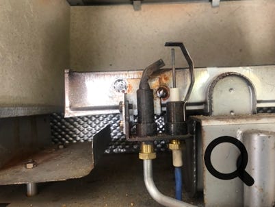 Potterton Profile pilot light assembly.